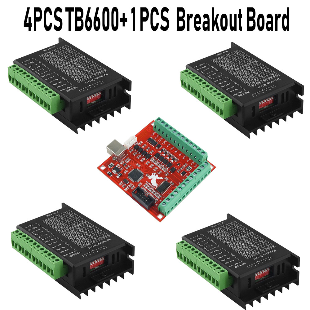 Mach3 Usb Cnc Controller 4 Axis 100Khz - 4 bộ mạch điều khiển động