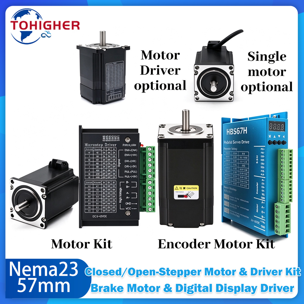 Nema23 57mm Closed Loop Steppe - đánh giá và giá Nema 23 Closed Loop Stepper Motor Driver Kit