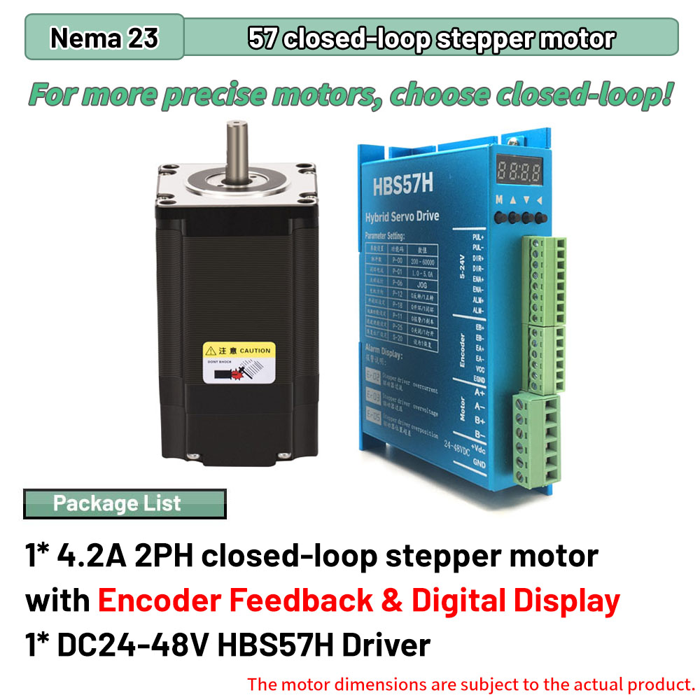 Nema23 57mm Closed Loop Steppe - đánh giá và giá Nema 23 Closed Loop Stepper Motor Driver Kit
